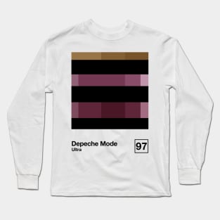 Ultra / Minimal Style Graphic Artwork Design Long Sleeve T-Shirt